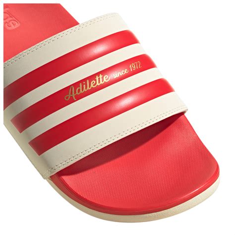 witte adidas slipper|adidas 3 strips sandalen.